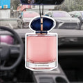 Pink Perfume Bottle Bow Car Incense Car Perfume Perfume Stick Fragrance Pendant Out of the Wind Mouth Bag