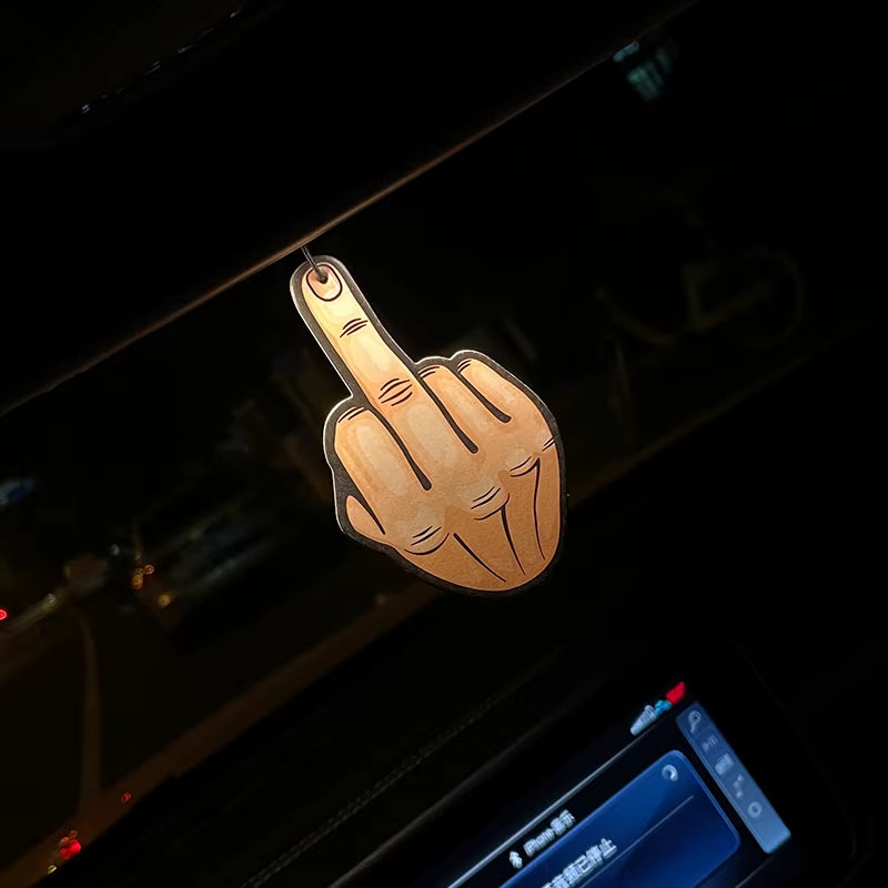 Car Aromatherapy Perfume Air Freshener Japanese Cartoon Animation Rearview Mirror Fragrance Pendant Toilet Air Vent Gesture