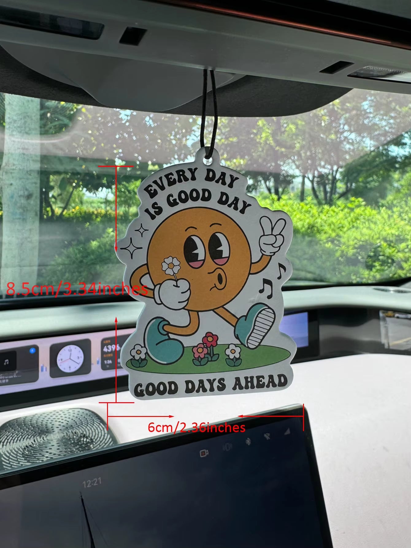 EVERY DAY IS GOOD DAY GOOD DAYS AHEAD Funny Funny Funny Car Incense Car Perfume Perfume Lasting Fragrance Pendant Air Out