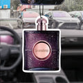 Purple Perfume Bottle Glass Car-Mounted Aromatherapy Car Perfume Perfume Long-Lasting Fragrance Pendant Piece Out of the Mouth F