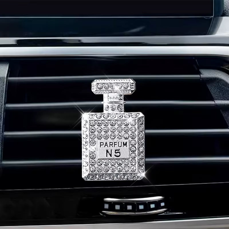 Inlay Water Drill Perfume Bottle Car Air Conditioning Outlet Perfume Car Perfume Car Interior Accessories Car Fragrance
