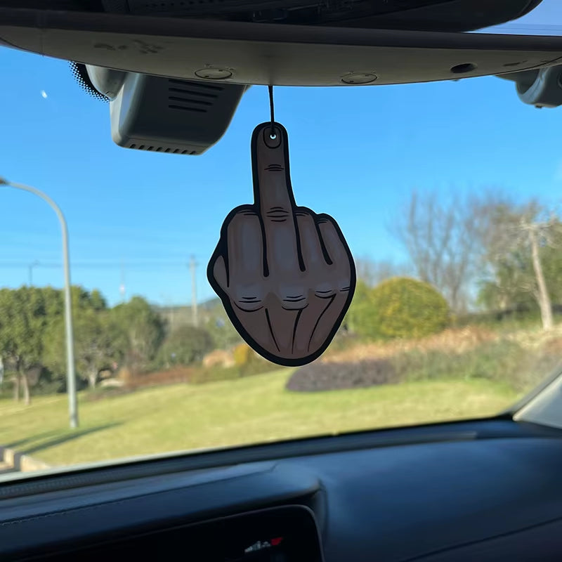 Car Aromatherapy Perfume Air Freshener Japanese Cartoon Animation Rearview Mirror Fragrance Pendant Toilet Air Vent Gesture