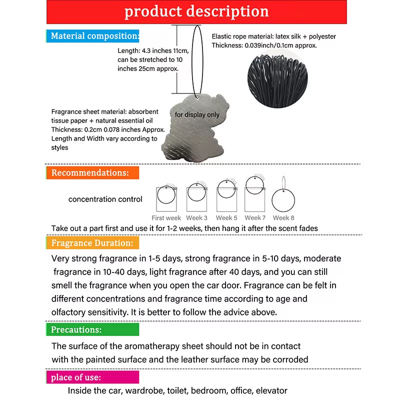 Call Me on Halloween, Car Air Freshener, Perfume Pendant, Rearview Mirror Hanging Decoration, Intercontinental Hotel Fragrance