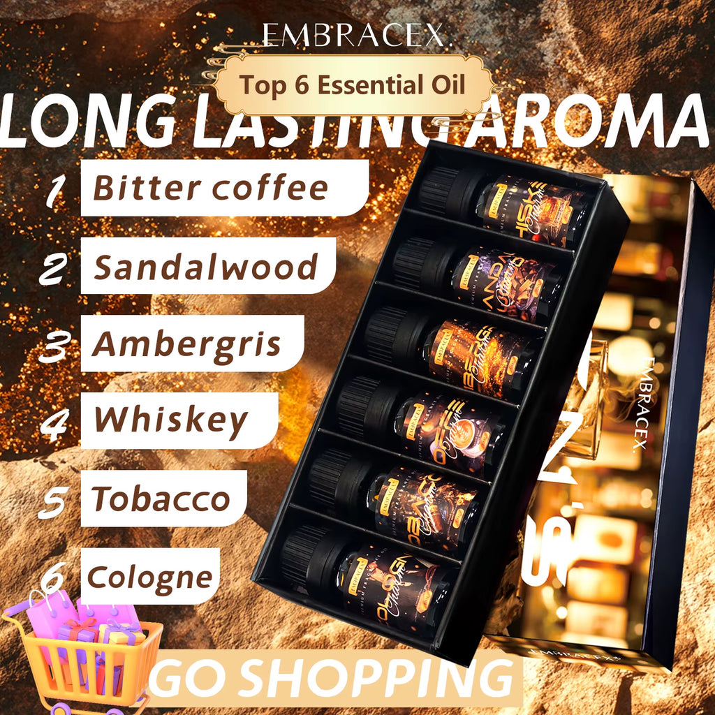 10Ml Cologne Essential Oil Men'S Essential Oils Perfume Oils DIY Candle/Soap Skin Hair Care Long Lasting Scent Holiday Gifts