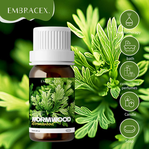 10Ml 100% Pure Wormwood Essential Oils for Face, Body, Nails, Hair, Eyelashes Firming Skin, Make Skin Look Younger and Vibrant
