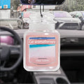 Car Aromatherapy Perfume Air Freshener Japanese Cartoon Animation Rearview Mirror Fragrance Pendant Toilet Air Vent Pink Beach