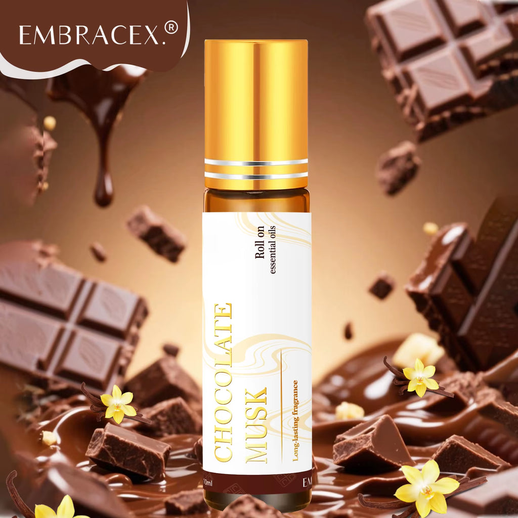 2PC/1PC 10Ml Chocolate Musk Peppermint Roll on Essential Oils Massage Oil Perfume Body Oil Gifts Skincare Long Lasting Fragrance
