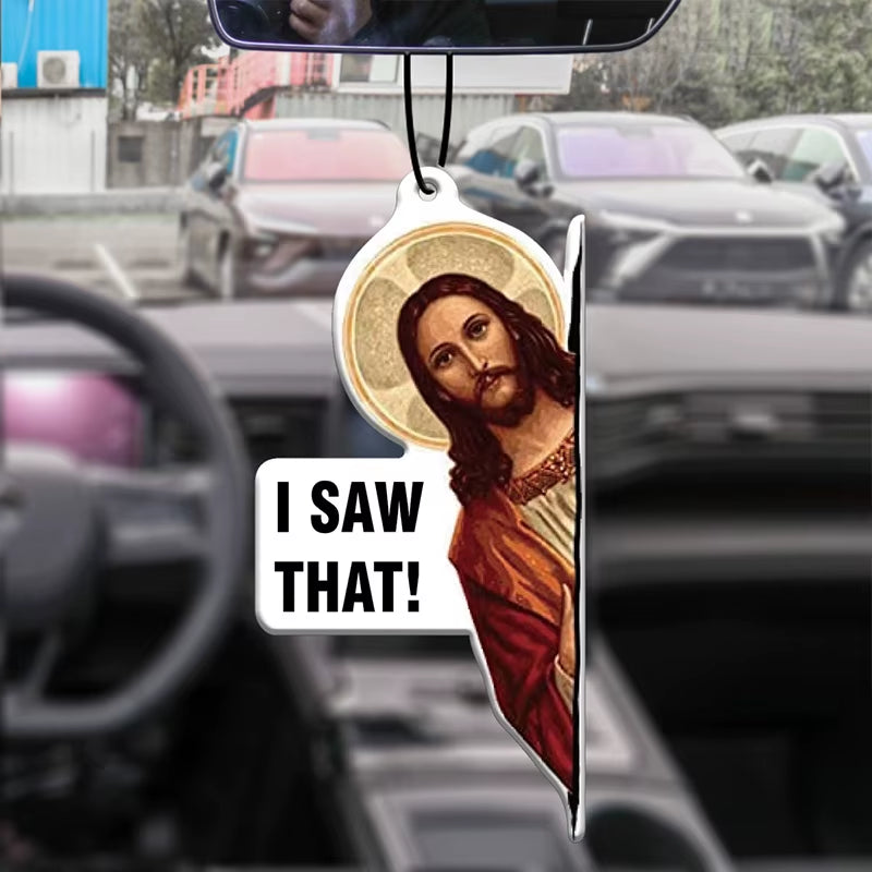 Car Aromatherapy Perfume Air Freshener Japanese Cartoon Animation Rearview Mirror Fragrance Pendant Toilet Air Outlet I Saw