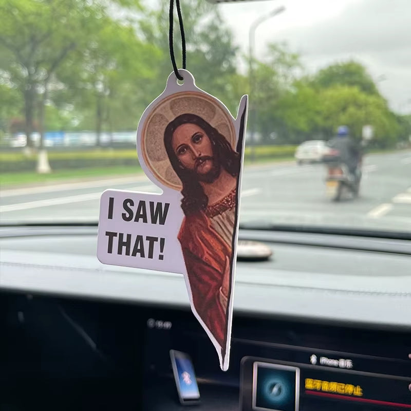 Car Aromatherapy Perfume Air Freshener Japanese Cartoon Animation Rearview Mirror Fragrance Pendant Toilet Air Outlet I Saw