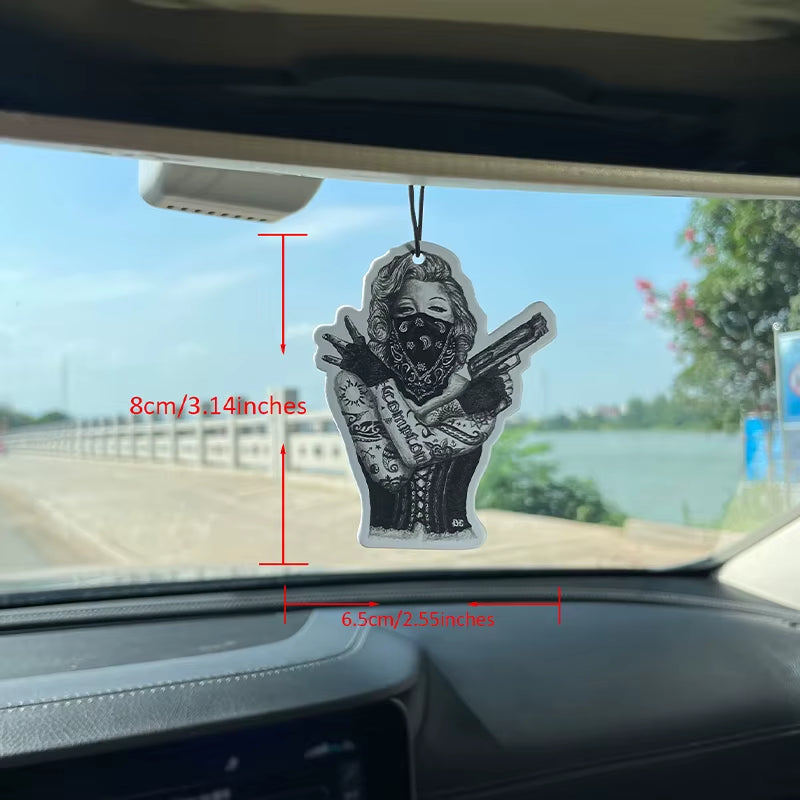 Dark Tattooed Witch Beauty Car Aromatherapy Car Perfume Perfume Long-Lasting Stay Fragrance Pendant Out of the Wind Mouth Sachet