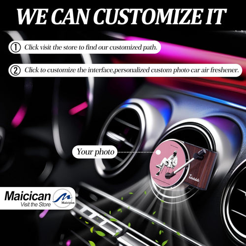 12Pcs Car Air Fresheners Vent Clips,Pop Singer Album Cover Record Player Car Fresheners for Women, Car Inter Accessories Music Lover Gift. (Fashion)