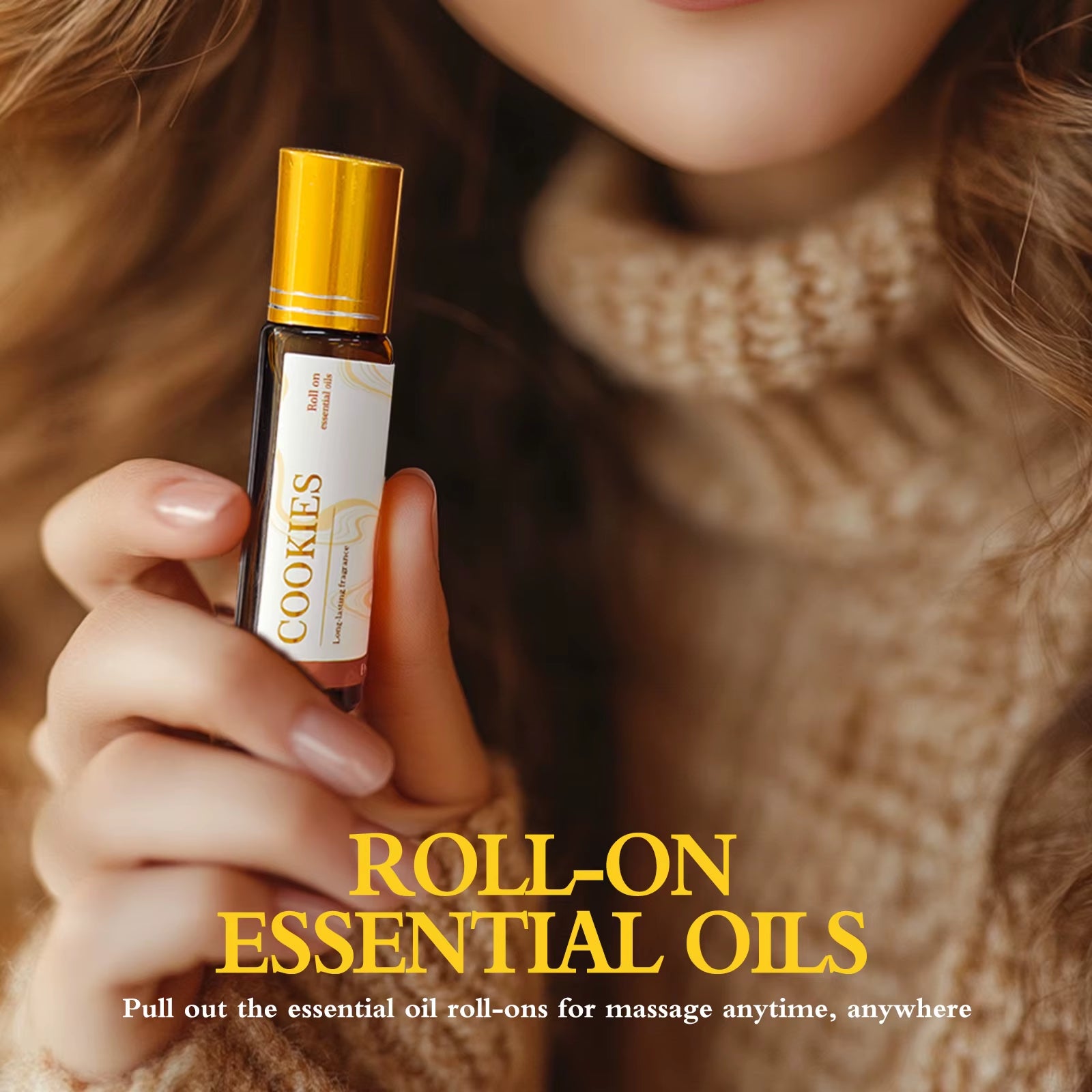 2PC/1PC 10Ml Chocolate Musk Peppermint Roll on Essential Oils Massage Oil Perfume Body Oil Gifts Skincare Long Lasting Fragrance