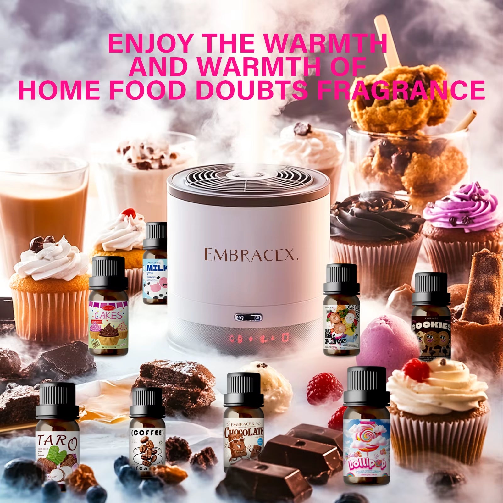 10Ml Cake Perfume Cake Fragrance Essential Oils for Humidifiers Diffusers Candle/Soap Making Skincare Gift Giving
