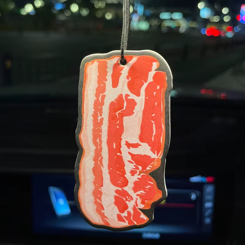 Car Aromatherapy Perfume Air Freshener Japanese Cartoon Animation Rearview Mirror Fragrance Pendant Toilet Air Vent Bacon