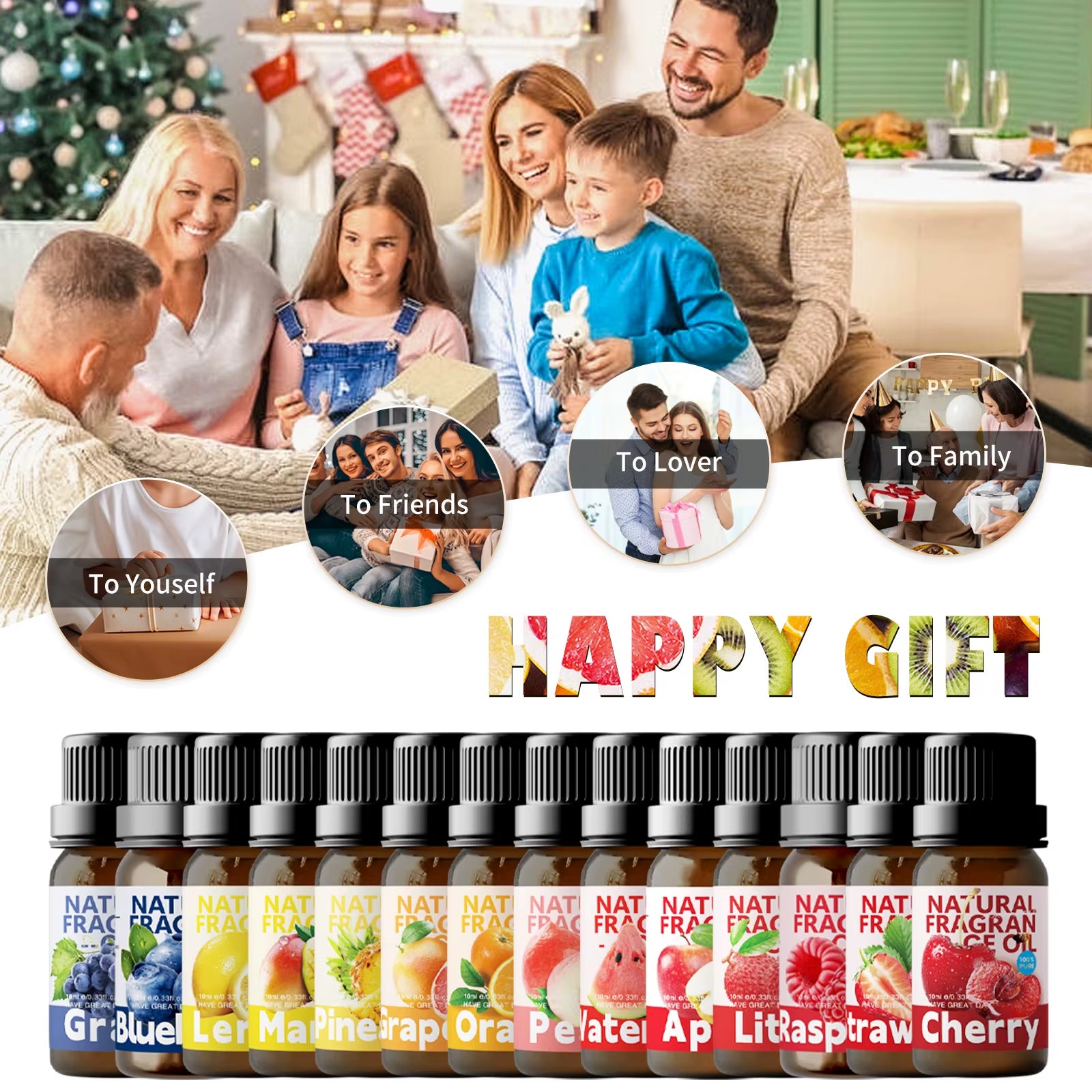 10Ml Pineapple Essential Oils Pineapple Perfume Skin Care Funny Gifts Air-Freshener for Women All Skin Types