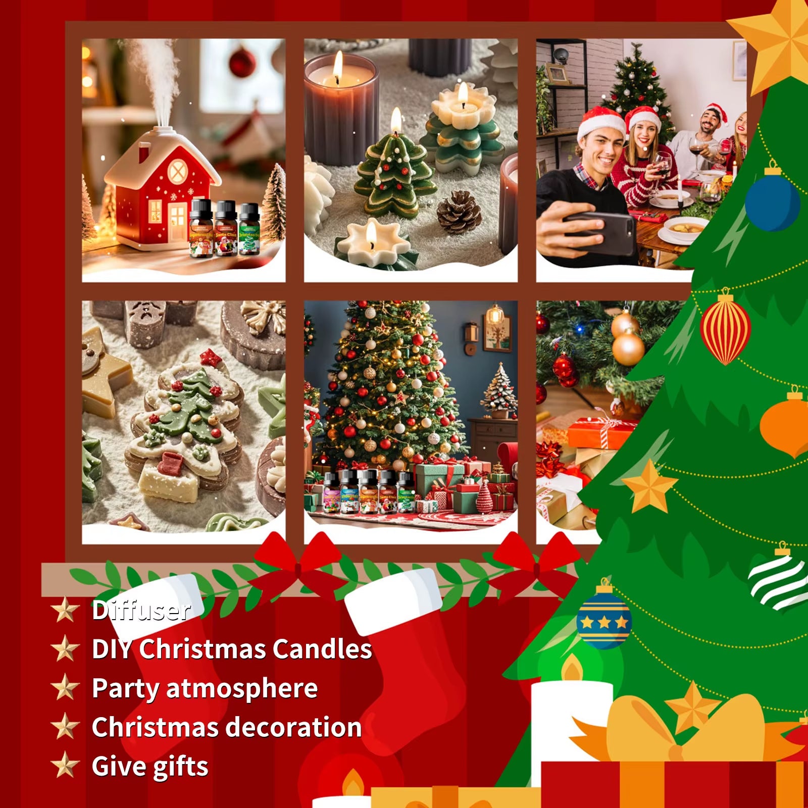 10Ml Pine Cones Essential Oil Christmas Essential Oils Perfume Christmas Soap Candle Diffuser Skincare Bodycare Christmas Gifts