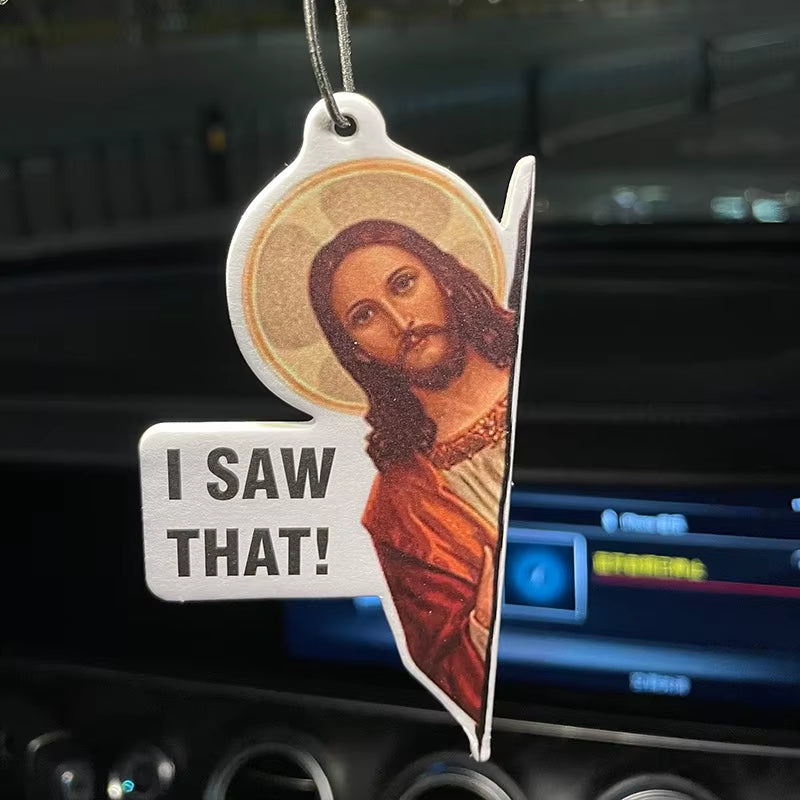 Car Aromatherapy Perfume Air Freshener Japanese Cartoon Animation Rearview Mirror Fragrance Pendant Toilet Air Outlet I Saw