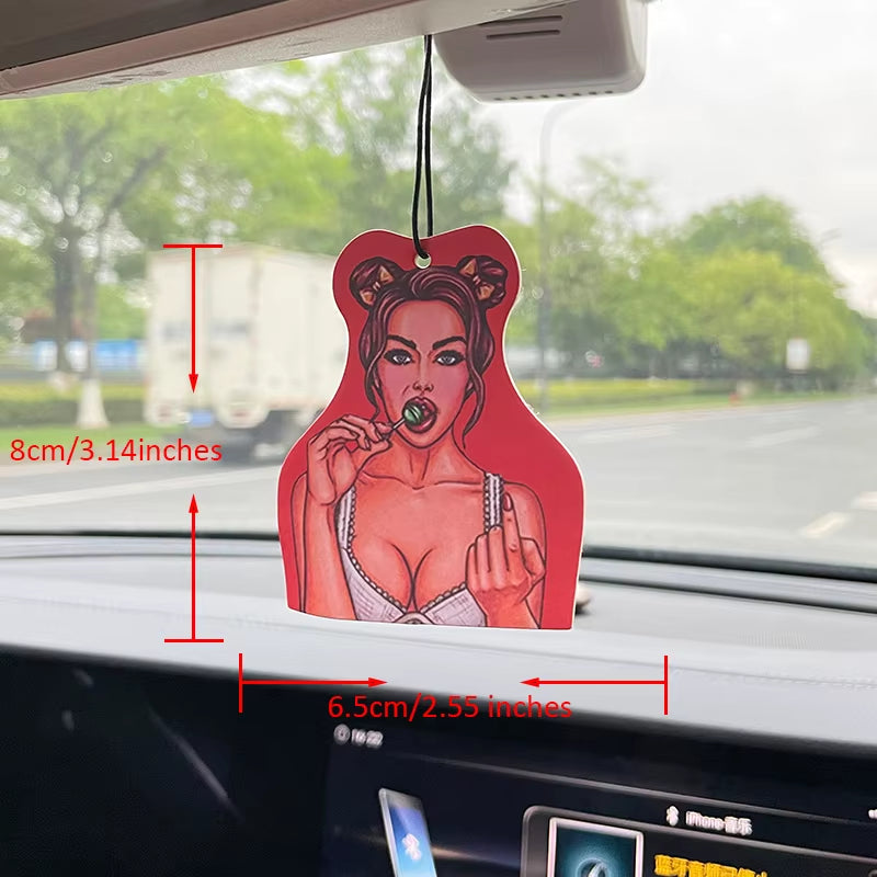 Car Aromatherapy Perfume Air Freshener Japanese Cartoon Anime Rearview Mirror Fragrance Pendant Air Outlet to Seduce Girls