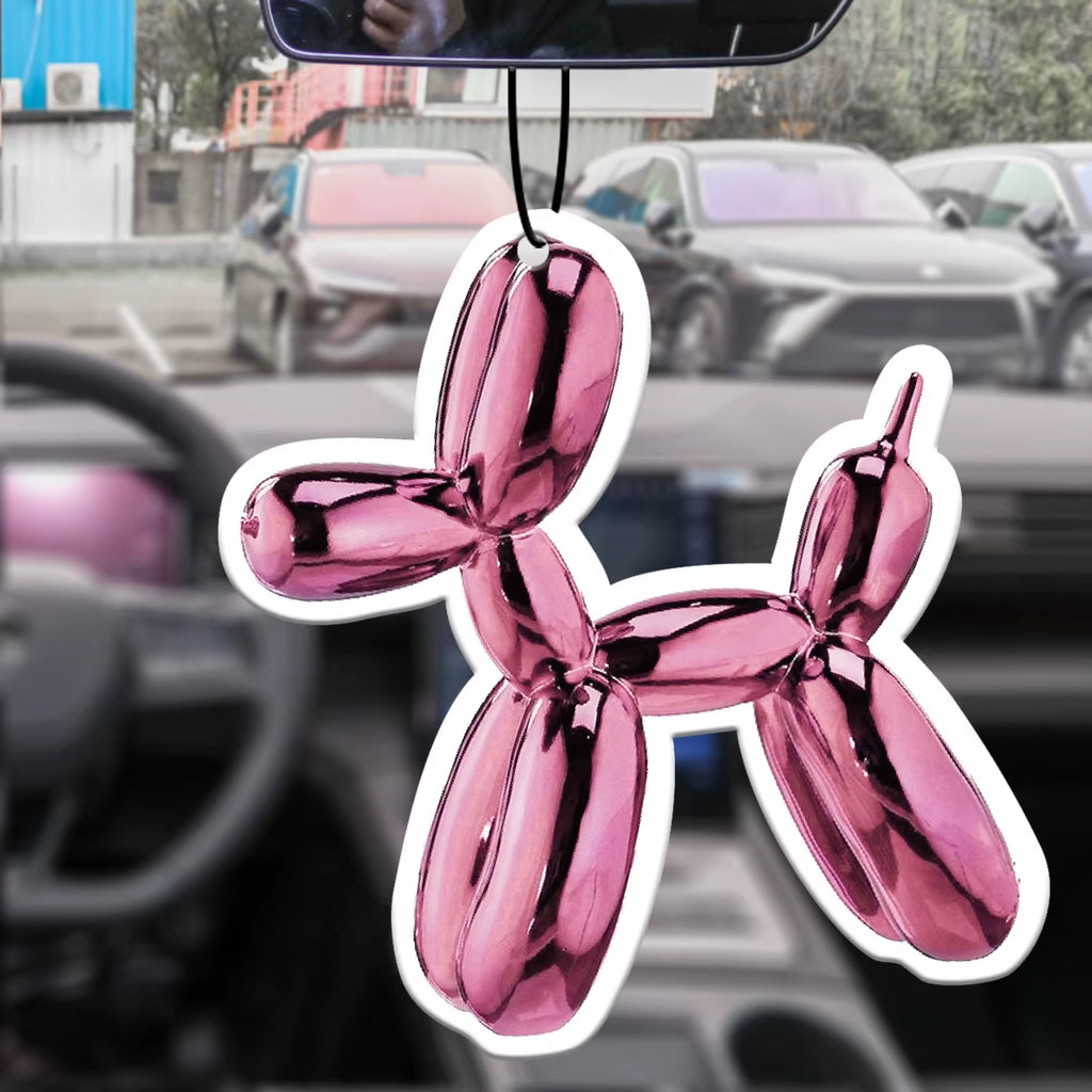 Car Aromatherapy Perfume Air Freshener Japanese Cartoon Animation Rearview Mirror Fragrance Pendant Toilet Air Vent Red Dog