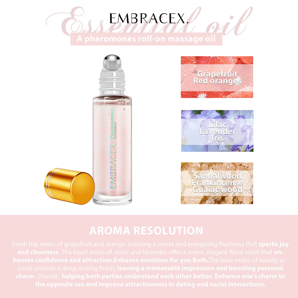 20Ml Pheromone Perfumes Essential Oils Pheromone Perfume Women Oil Roll on Perfume Gifts Skincare