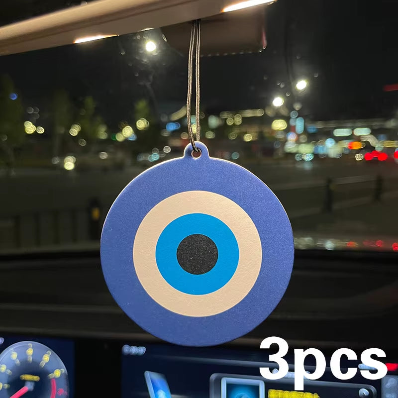 Car Aromatherapy Perfume Air Freshener Japanese Cartoon Anime Rearview Mirror Fragrance Pendant Toilet Air Outlet Round