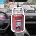 Pink Fragrance Glass Bottle Car-Mounted Aromatherapy Car Perfume Perfume Long-Lasting Fragrance Pendant Out of the Mouth Bag