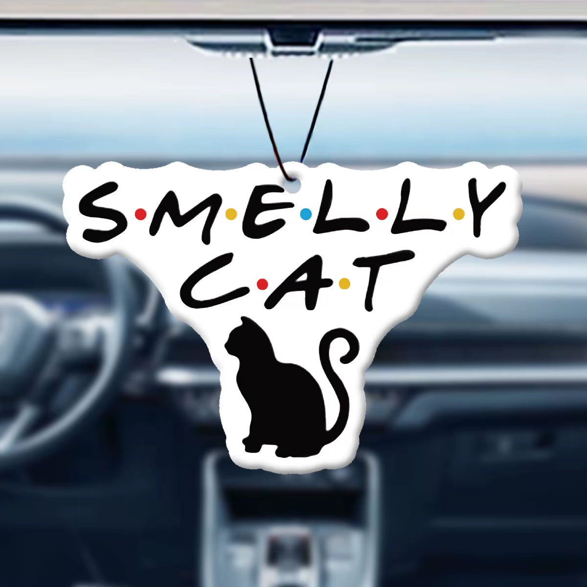 Interesting Tv Show Themed Gift Smelly Cat Car Air Freshener, Wardrobe Air Freshener, Perfume, Rearview Mirror Decoration, Car Accessories Interior Pendant, Natural Fragrance Air Purifier, Anime Cartoon Toilet Sachet, Living Room Office Room Bedside Hanging Ornament