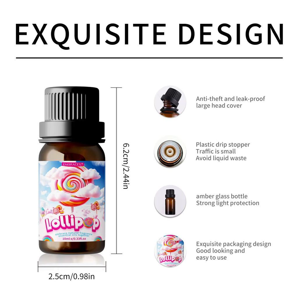 10Ml Lollipop Fragrance Perfume Lollipop Essential Oils Sweet Long Lasting Perfumes Oils Lollipop Parfum Perfume Gift